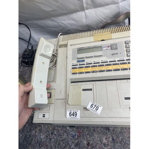 670 - Retro Electronics incl. Amstrad Fax Machine