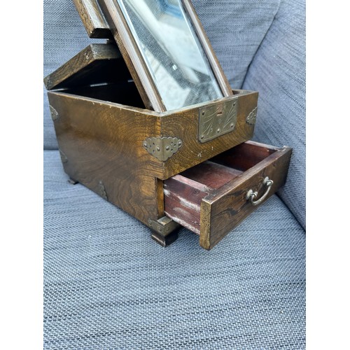 210 - Campaign Style Gents Wooden Vanity Box