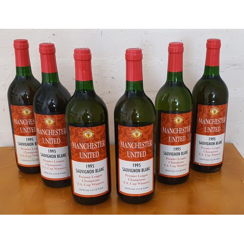 4 - 6x sealed bottles of Vintage Manchester United 1995 FA Cup / Premier league winners sauvignon blanc ... 