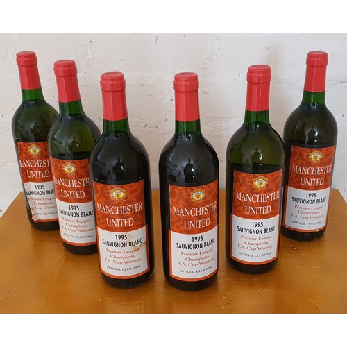 5 - 6x sealed bottles of Vintage Manchester United 1995 FA Cup / Premier league winners sauvignon blanc ... 