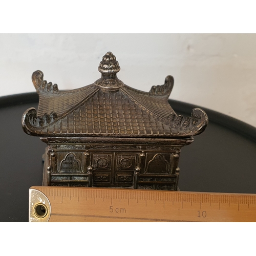 12 - Vintage metal Chinese box