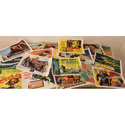 17A - Large lot of retro / vintage film poster prints - Approx 25