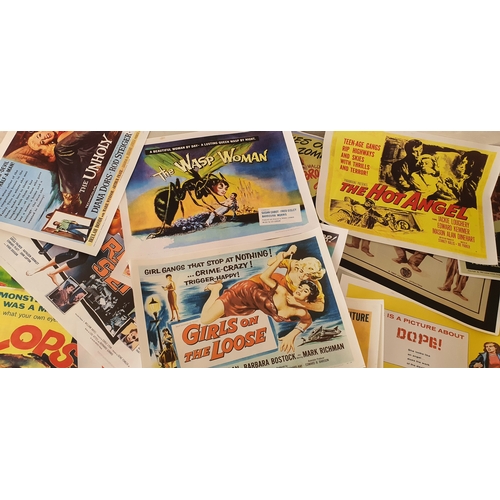 17A - Large lot of retro / vintage film poster prints - Approx 25