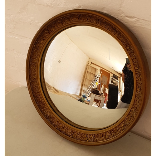 35 - Vintage oval mirror with bevelled glass