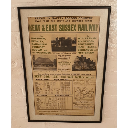 38 - 1927 Kent & East Sussex Railway - Framed