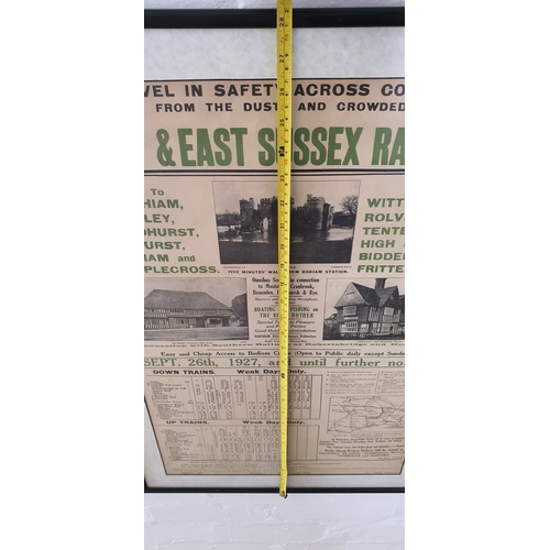 38 - 1927 Kent & East Sussex Railway - Framed