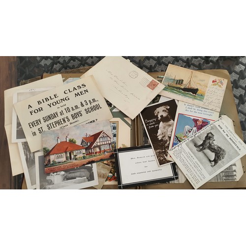 18 - 2x old albums containing a good large quantity of vintage antique postcards including many with orig... 