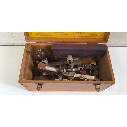 64 - Vintage Record Multi-plane no.405 in original wooden box