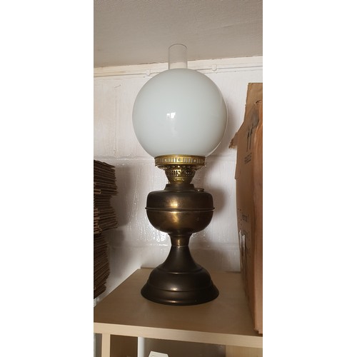 79 - Good old brass oil lamp