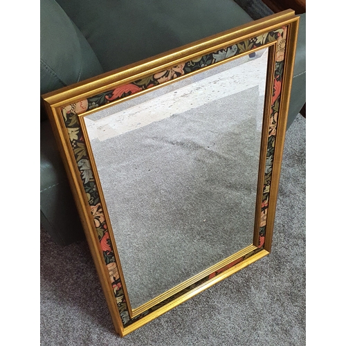 13A - Large Vintage mirror with floral frame