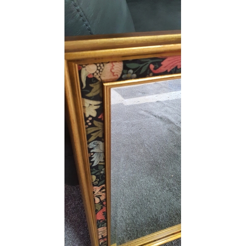 13A - Large Vintage mirror with floral frame