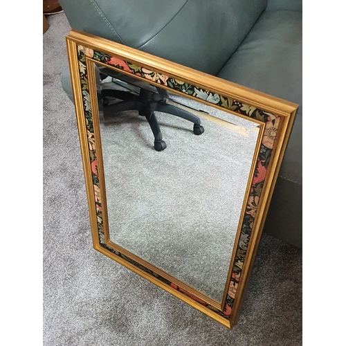 13A - Large Vintage mirror with floral frame