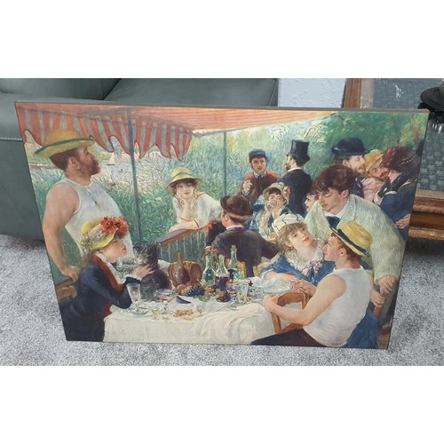 106 - Large on wood - Luncheon Of The Boating Party by Pierre Auguste Renoir