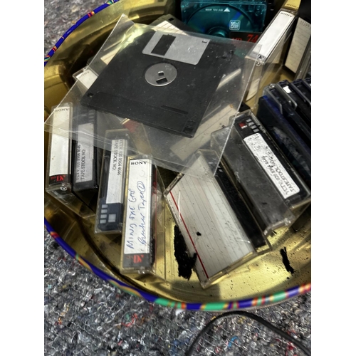 116 - Good Lot of Retro Electronics-Walkmans, Mini Disc Player etc plus Mini Discs and Tapes