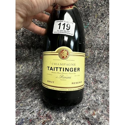 119 - Bottle of Taittinger Brut Reserve Champagne