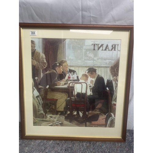 675 - Framed Print-Normal Rockwell:Saying Grace