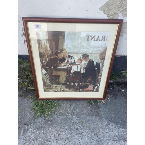 675 - Framed Print-Normal Rockwell:Saying Grace