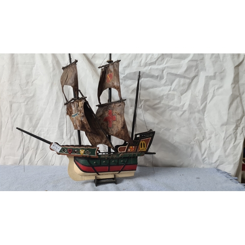 685 - Vintage Model Ship