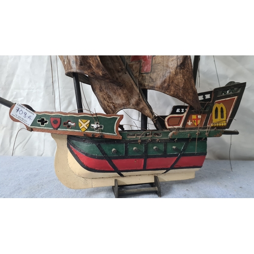 685 - Vintage Model Ship