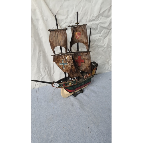 685 - Vintage Model Ship