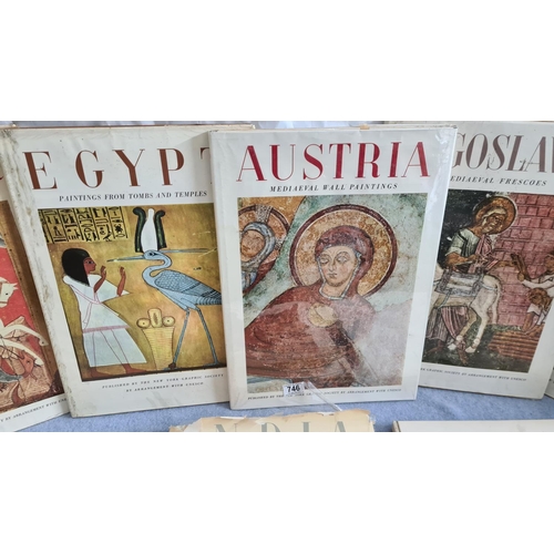 687 - 8 Large World Art Series Books Published by The New York Graphic Society by arrangement with UNESCO