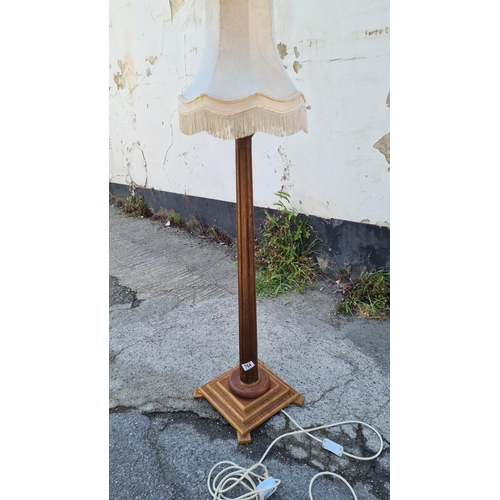 688 - Half Size Oak Standard Lamp