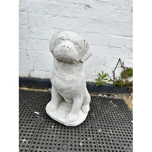 698 - Garden Statue 50cm Dog