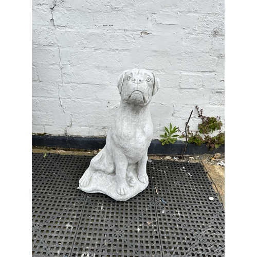 701 - Garden Statue-55cm Boxer Dog