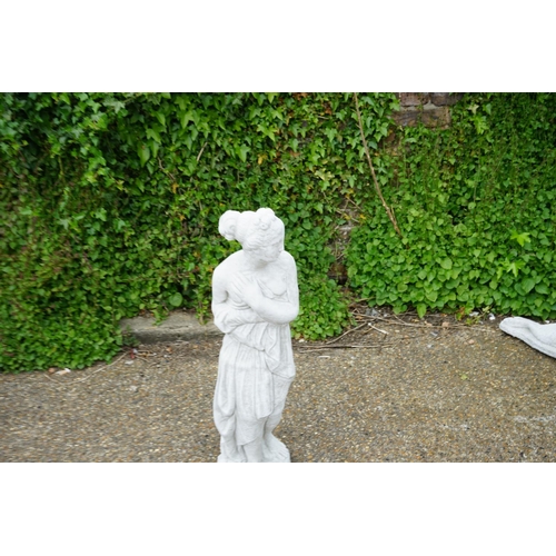 717 - Cast Concrete Garden Statuary-Pandora- 80cm