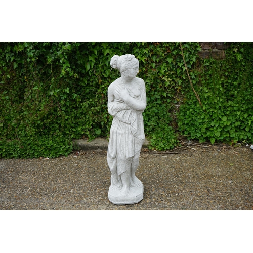 717 - Cast Concrete Garden Statuary-Pandora- 80cm