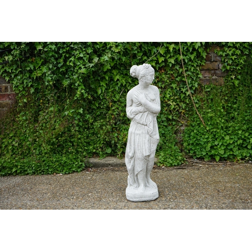 717 - Cast Concrete Garden Statuary-Pandora- 80cm