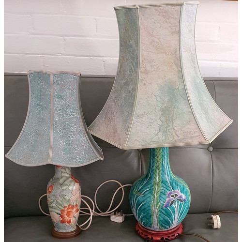 95 - 2x Vintage good quality lamps