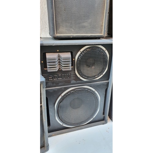 49 - Set of Vintage Scott large DJ / Disco speakers etc