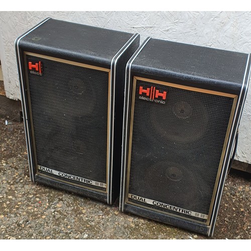 50 - Pair of Vintage HH Duel Concentric large speakers