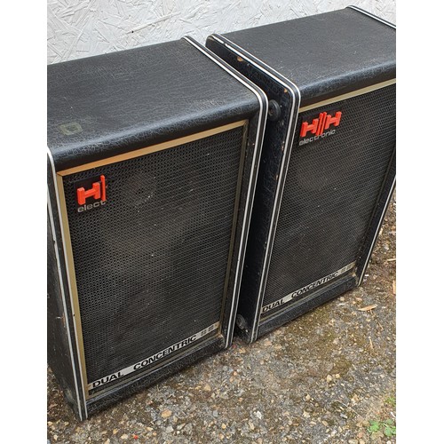 50 - Pair of Vintage HH Duel Concentric large speakers