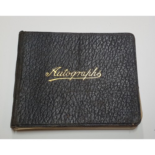 95 - Vintage Autograph book containing a selection of interesting antique pen & Ink sketches /drawings by... 