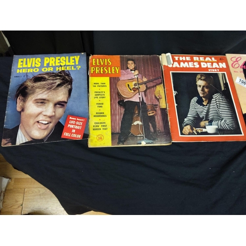 196 - Vintage Elvis/James Dean Magazines