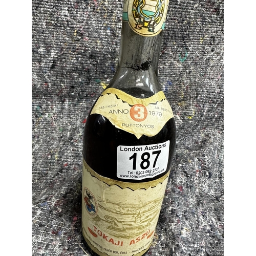 326 - One bottle of 1979 Tokaji Aszu sweet wine.