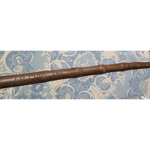 102 - A large vintage Scout Staff Stick - 3rd Upminster Scout Troop