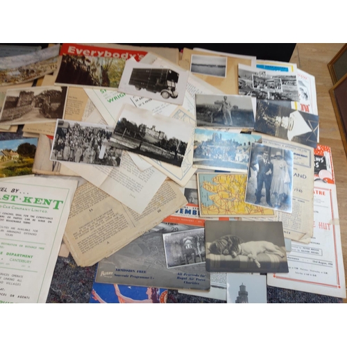 115 - Lot of Assorted Ephemera 1940s/50s incl. Programmes, Cunard Line, Football etc Including Crystal Pal... 