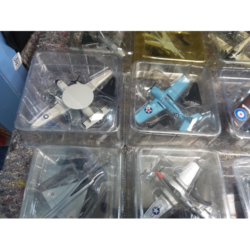 247 - Large Collection of Del Prado Aircraft of the Aces Model Planes (all Mint and Packaged) 50 in total