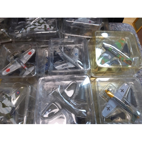 247 - Large Collection of Del Prado Aircraft of the Aces Model Planes (all Mint and Packaged) 50 in total