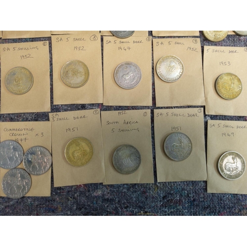 258 - Good Collection of Mostly 40s & 50s South African and Southern Rhodesian Coins