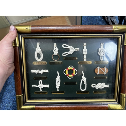 459 - Framed Set of Sailing Knots