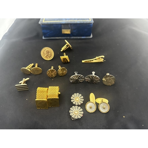 27 - Box of Assorted Cufflinks