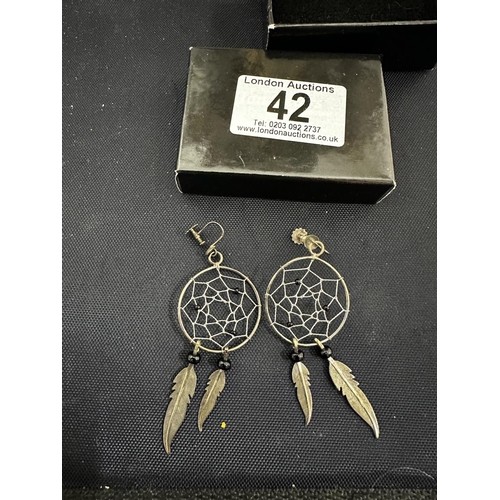 42 - Pair of Sterling Silver Earrings