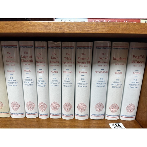 534 - Series of Books-The Oxford History of England