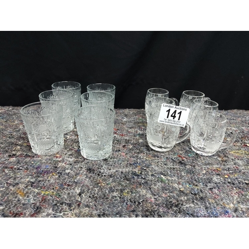 141 - Collection of Very Good Quality Crystal Liqueur Glasses