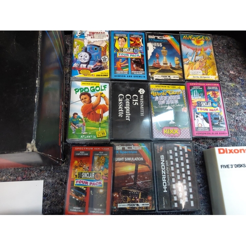 147 - Vintage Boxed Sinclair ZX Spectrum +3 with Leads, Controllers, Games, Printer etc