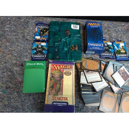 153 - Assorted Magic the Gathering Playing Cars incl. Sealed Packets and other related Items